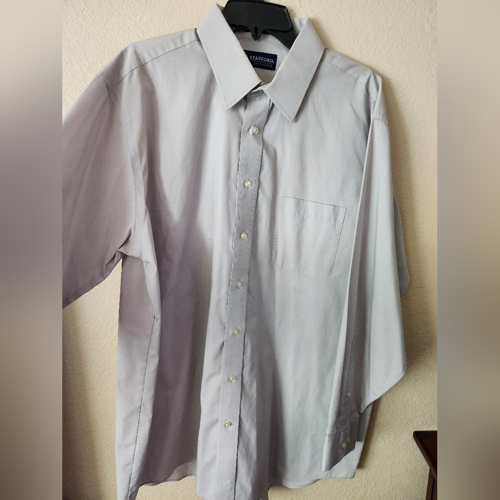 Stafford Classic Fit White Shirt
